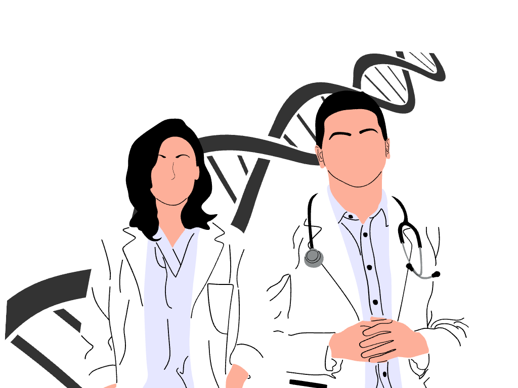 Illustration — résident·es du programme de génétique