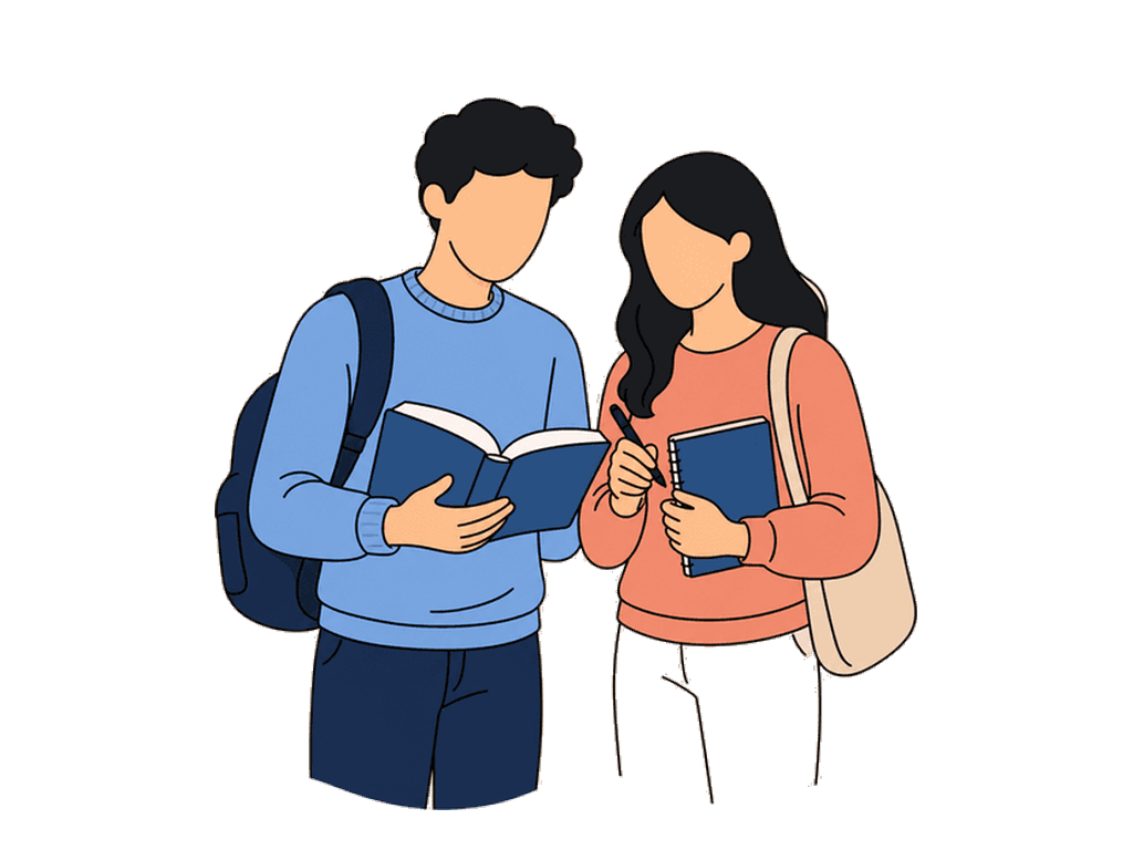 Illustration — étudiant·es en médecine au préclinique